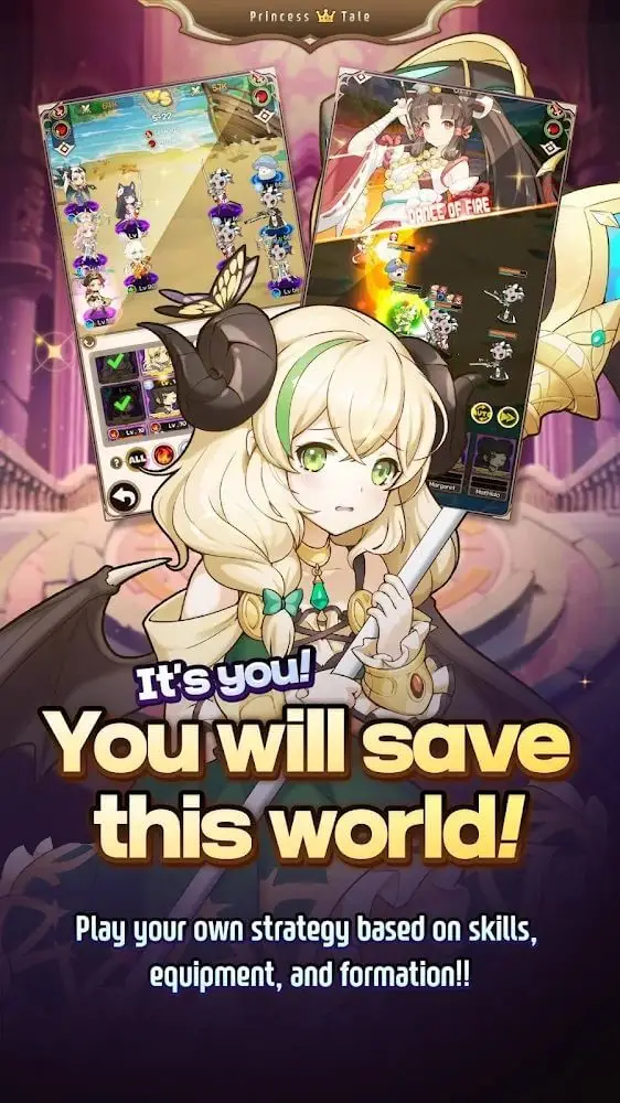 Screenshot of the Princess Tale app