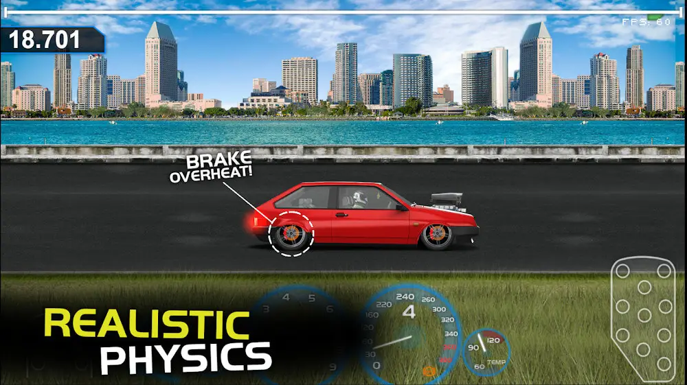 Screenshot of the Project Drag Racing game