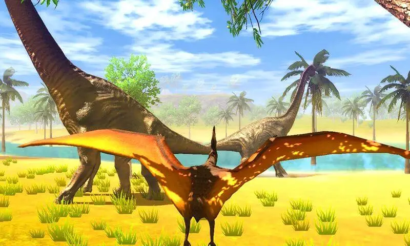Screenshot of the Pteranodon Simulator game