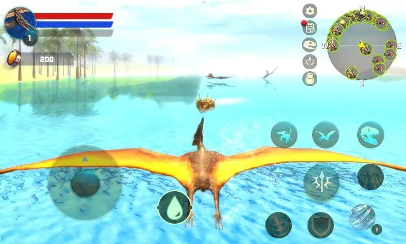 Screenshot of the Pteranodon Simulator game