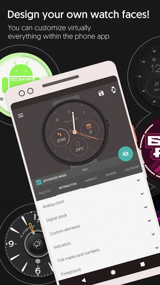 Screenshot of the Pujie Black app