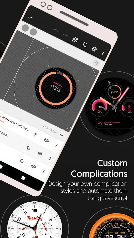 Screenshot of the Pujie Black app