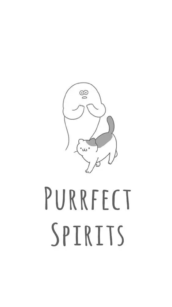 Screenshot of the Purrfect Spirits app