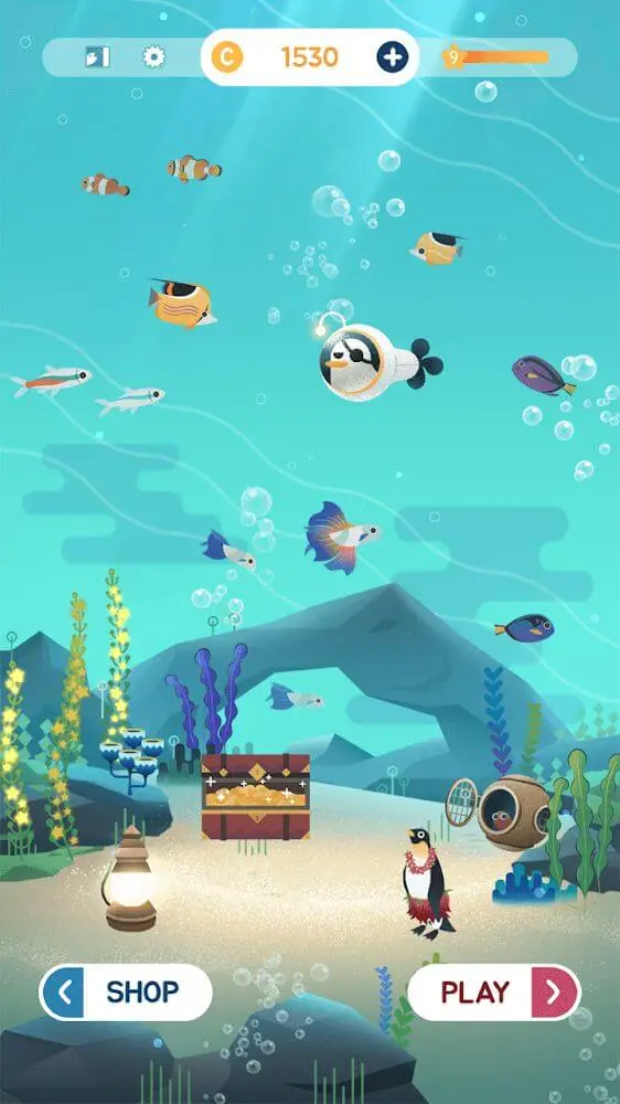 Screenshot of the Puzzle Aquarium app