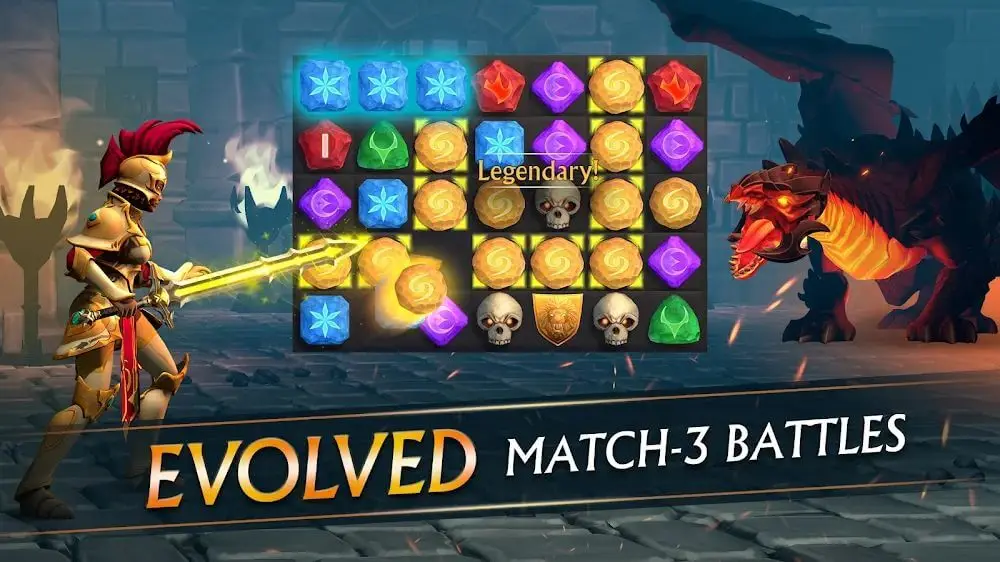 Screenshot of the Puzzle Quest 3 game