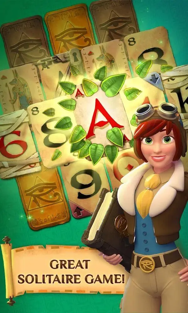 Screenshot of the Pyramid Solitaire Saga app