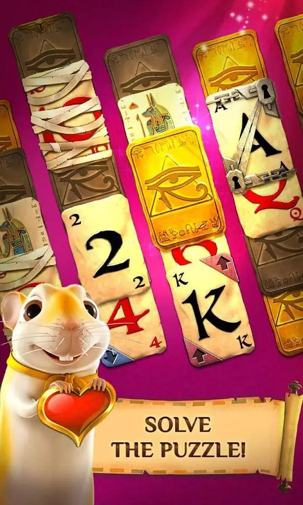 Screenshot of the Pyramid Solitaire Saga app