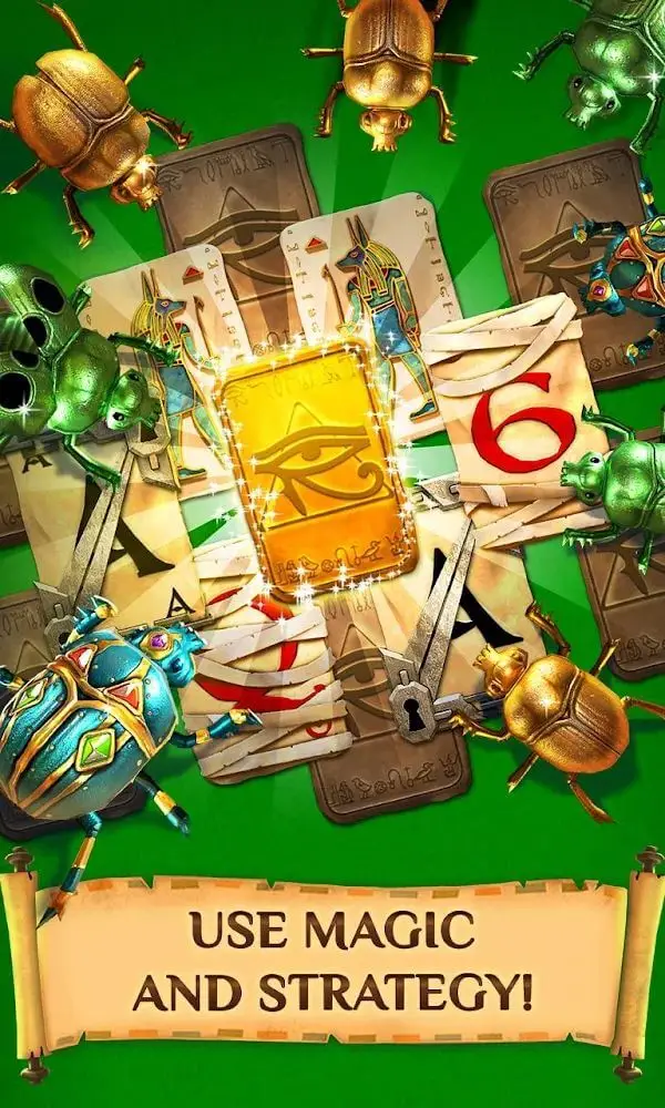 Screenshot of the Pyramid Solitaire Saga app