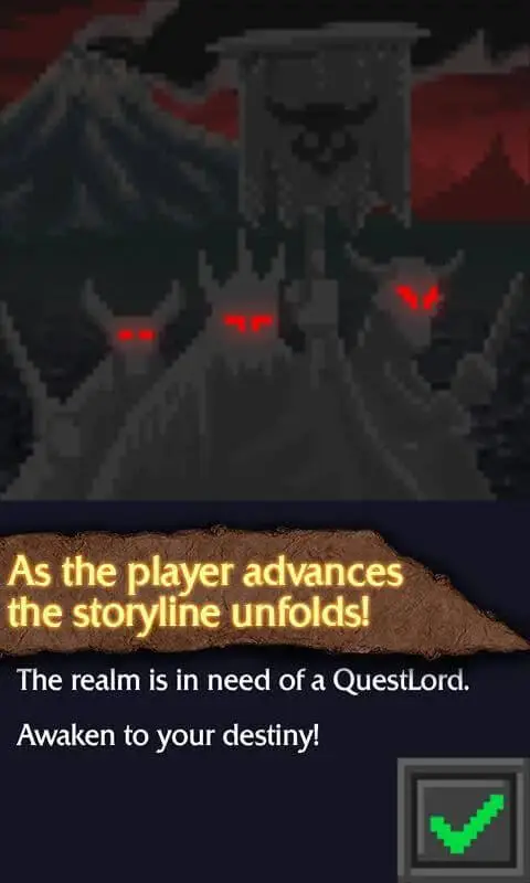 Screenshot of the QuestLord app