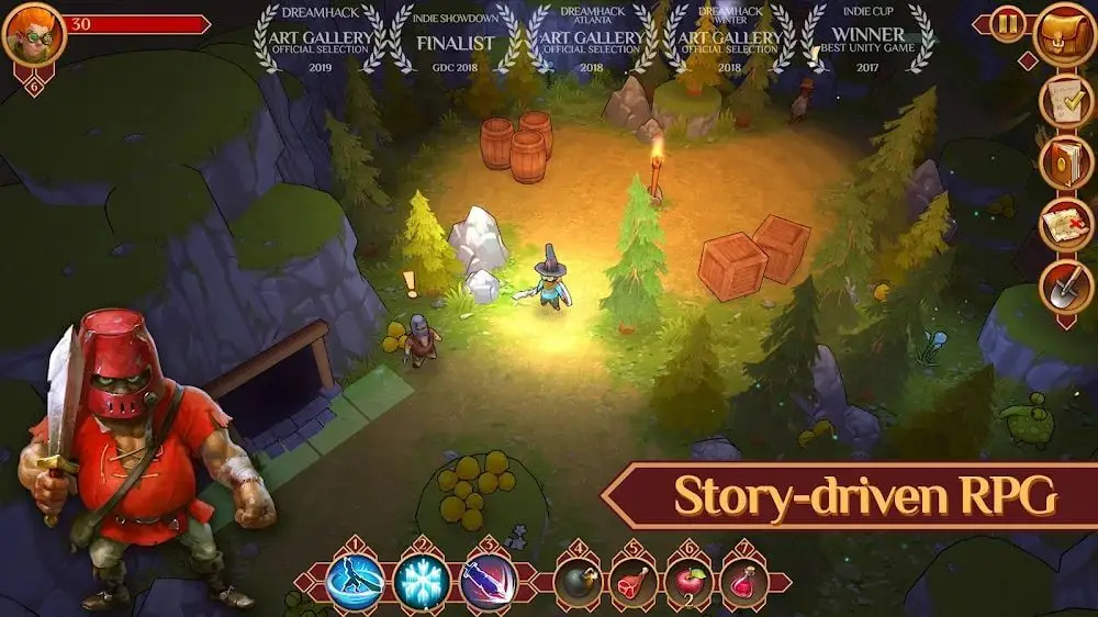 Screenshot of the Quest Hunter game