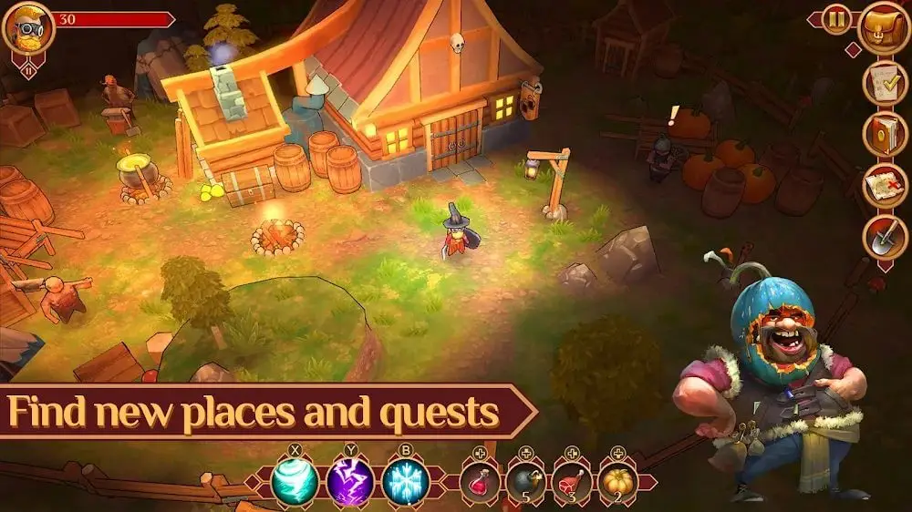 Screenshot of the Quest Hunter game