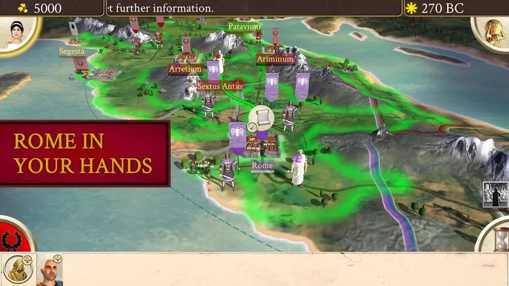 Screenshot of the ROME: Total War game