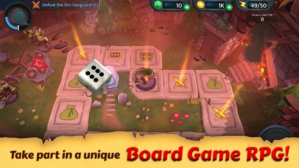 Screenshot of the RPG Dice: Heroes of Whitestone game