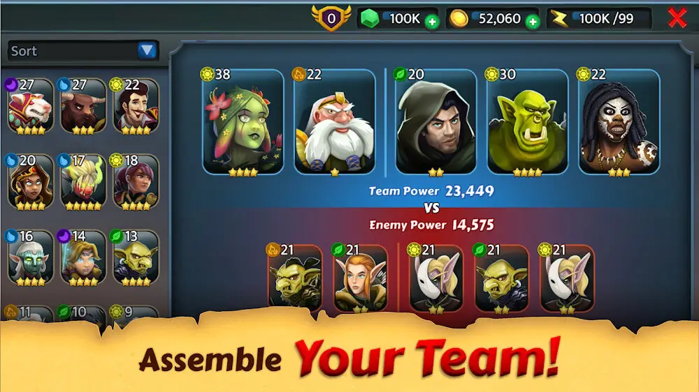 Screenshot of the RPG Dice: Heroes of Whitestone game