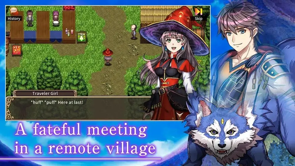 Screenshot of the RPG Ghost Sync game