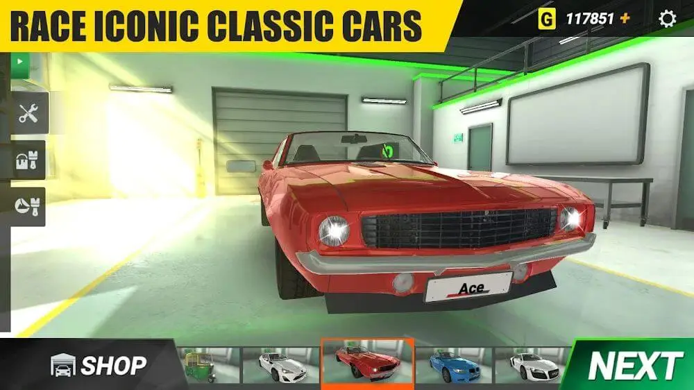 Screenshot of the Racing Online game