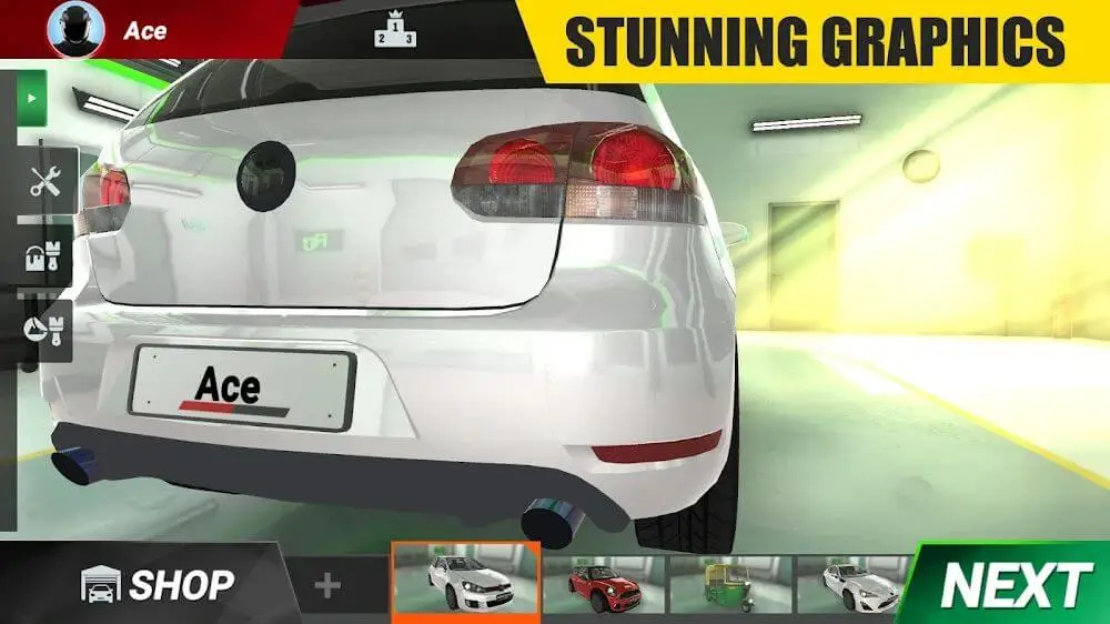 Screenshot of the Racing Online game