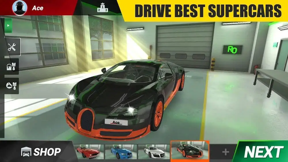 Screenshot of the Racing Online game