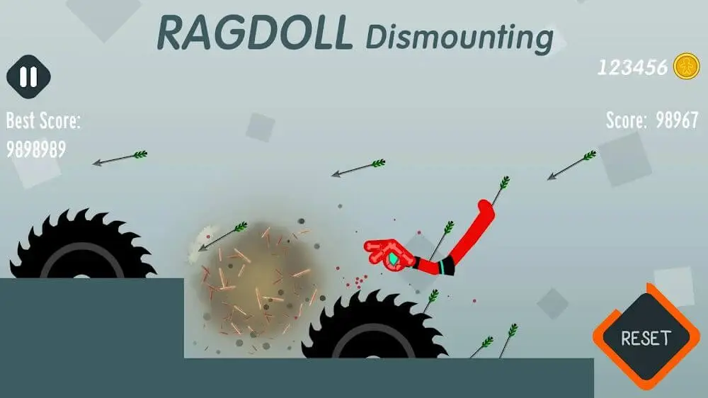 Screenshot of the Ragdoll Dismounting game