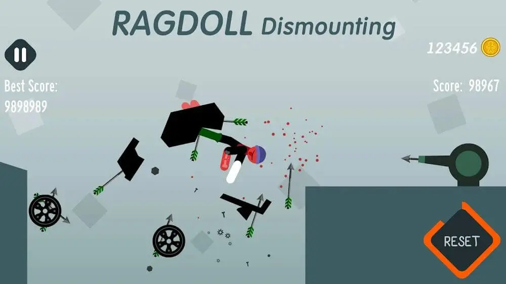 Screenshot of the Ragdoll Dismounting game
