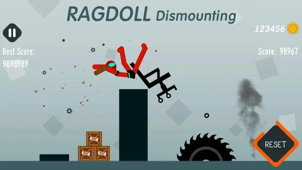Screenshot of the Ragdoll Dismounting game