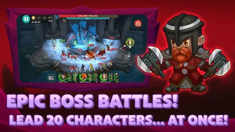Screenshot of the Raid Boss game