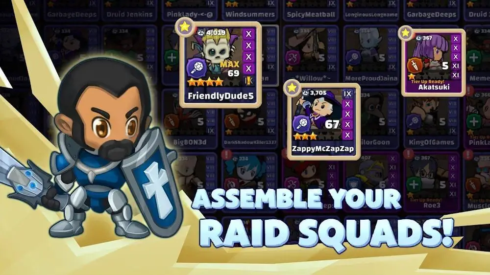 Screenshot of the Raid Boss game