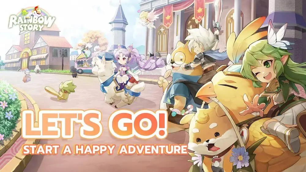 Screenshot of the Rainbow Story Global game