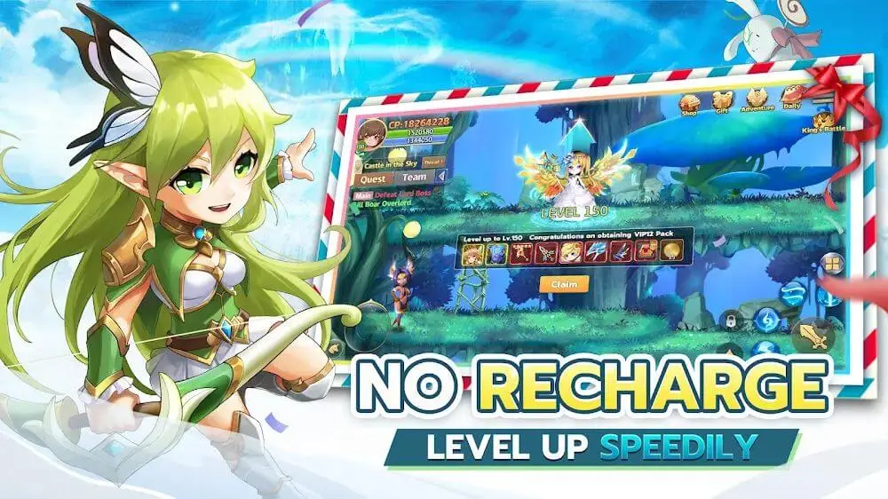 Screenshot of the Rainbow Story Global game