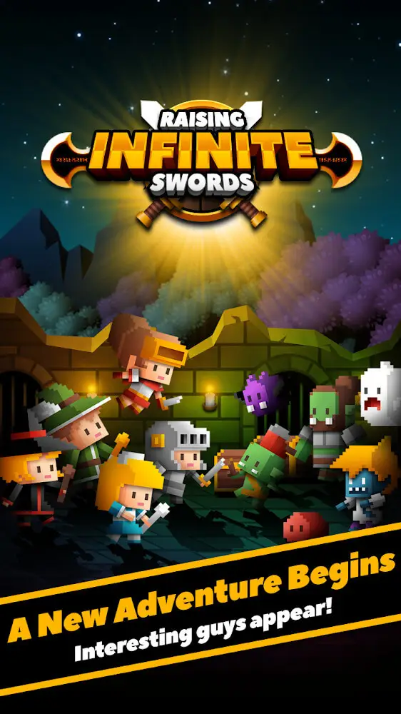 Screenshot of the Raising Infinite Swords app