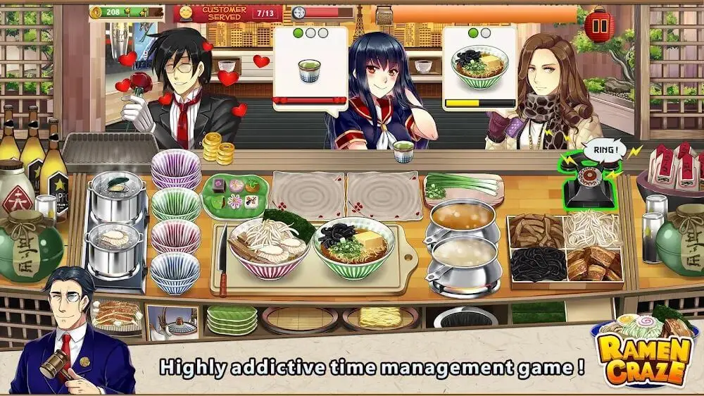 Screenshot of the Ramen Craze game
