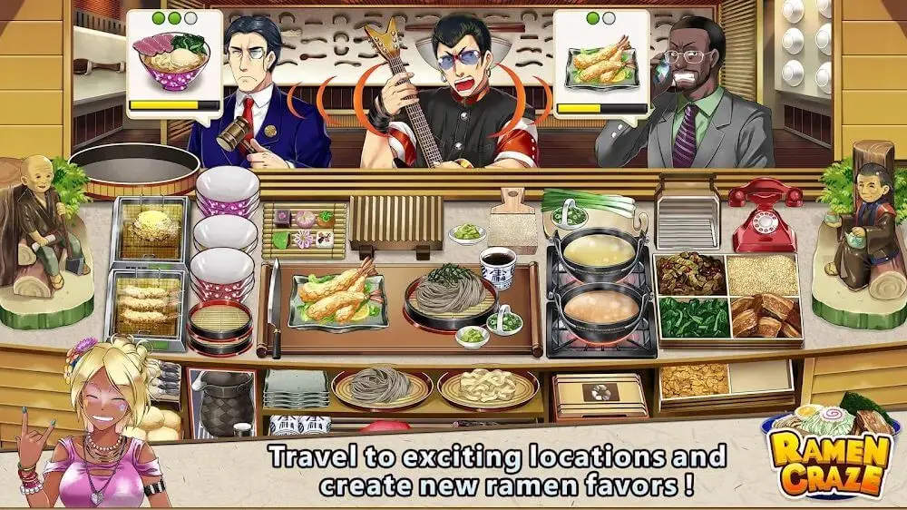 Screenshot of the Ramen Craze game