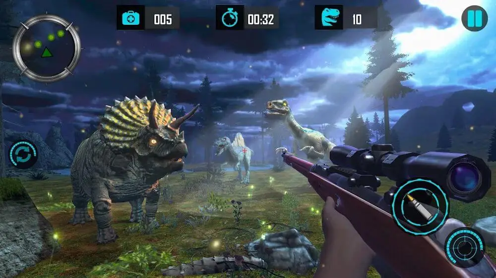Screenshot of the Real Dino Hunting Gun Games game