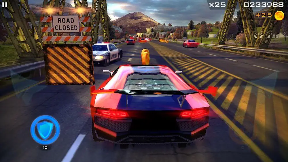 Screenshot of the Redline Rush game