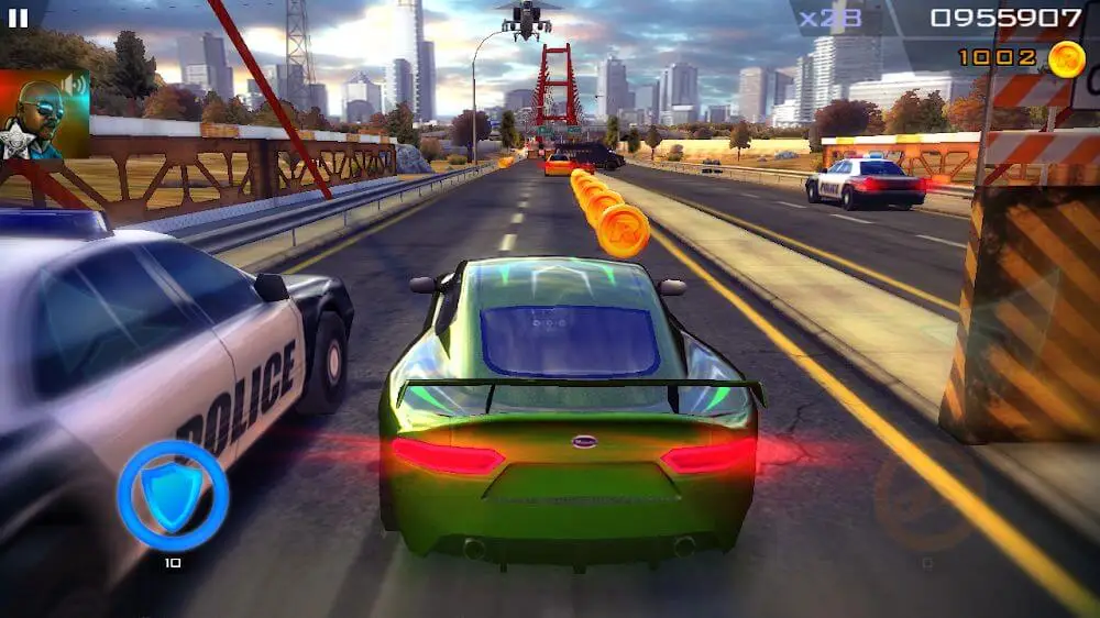 Screenshot of the Redline Rush game