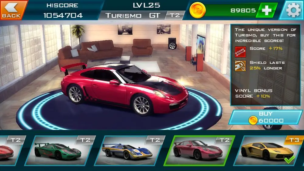 Screenshot of the Redline Rush game