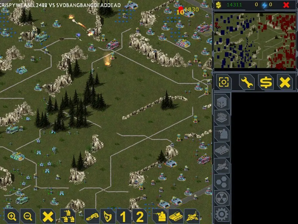 Screenshot of the Redsun RTS Premium game