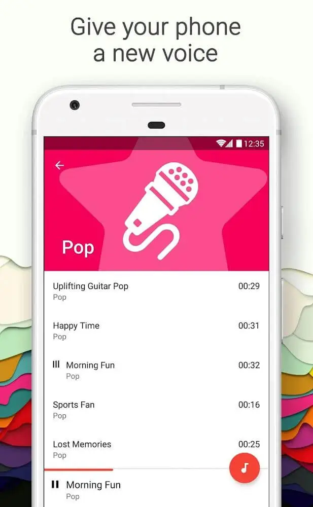 Screenshot of the Ringtones & Wallpapers for Me app