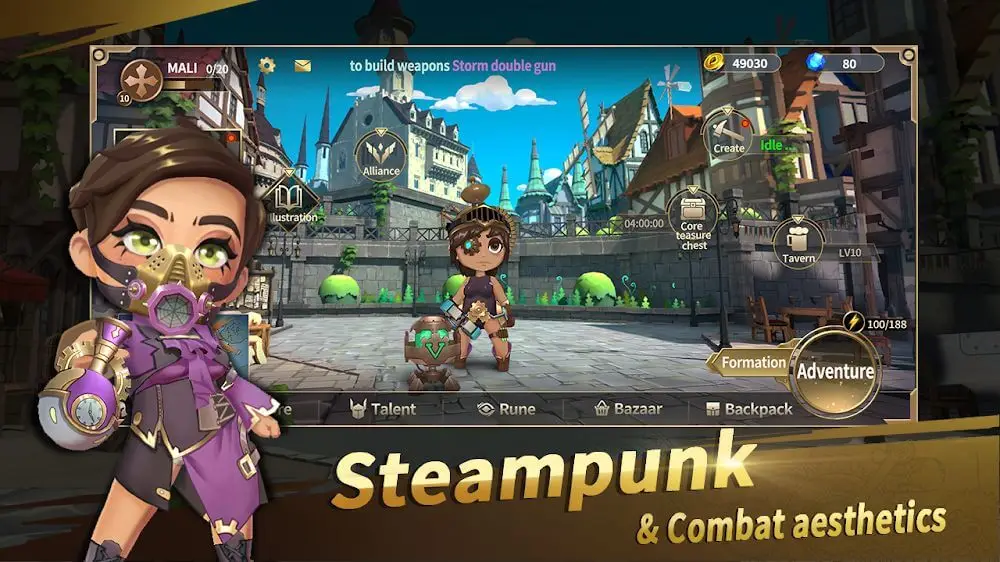 Screenshot of the Rising Valkyrie game