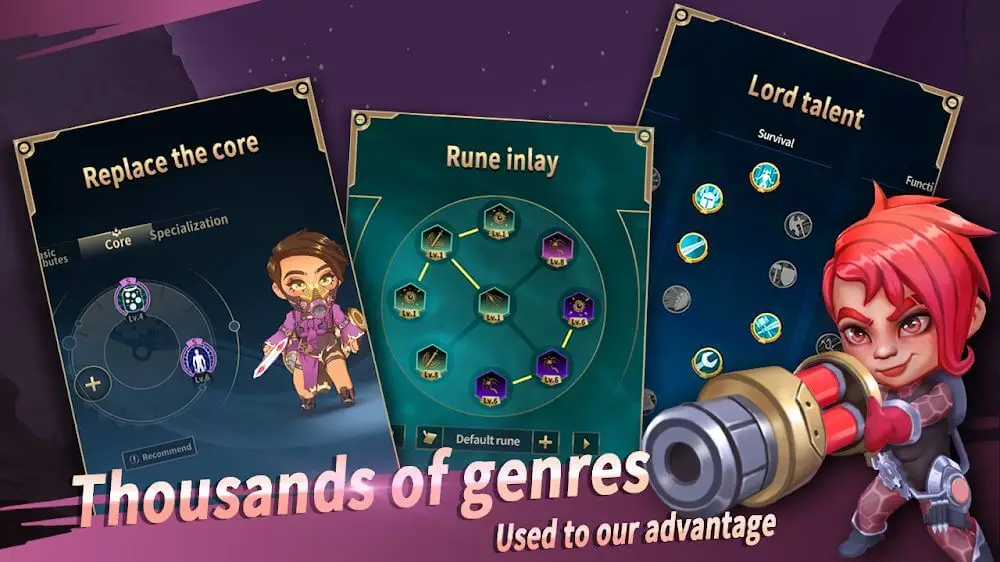 Screenshot of the Rising Valkyrie game