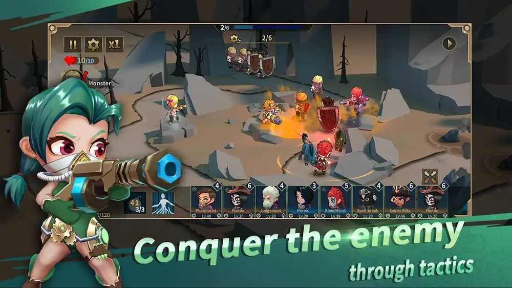 Screenshot of the Rising Valkyrie game