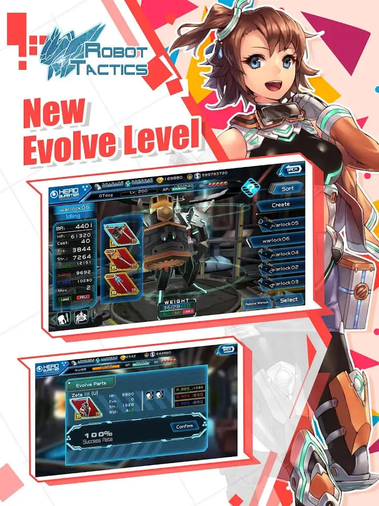 Screenshot of the Robot Tactics app