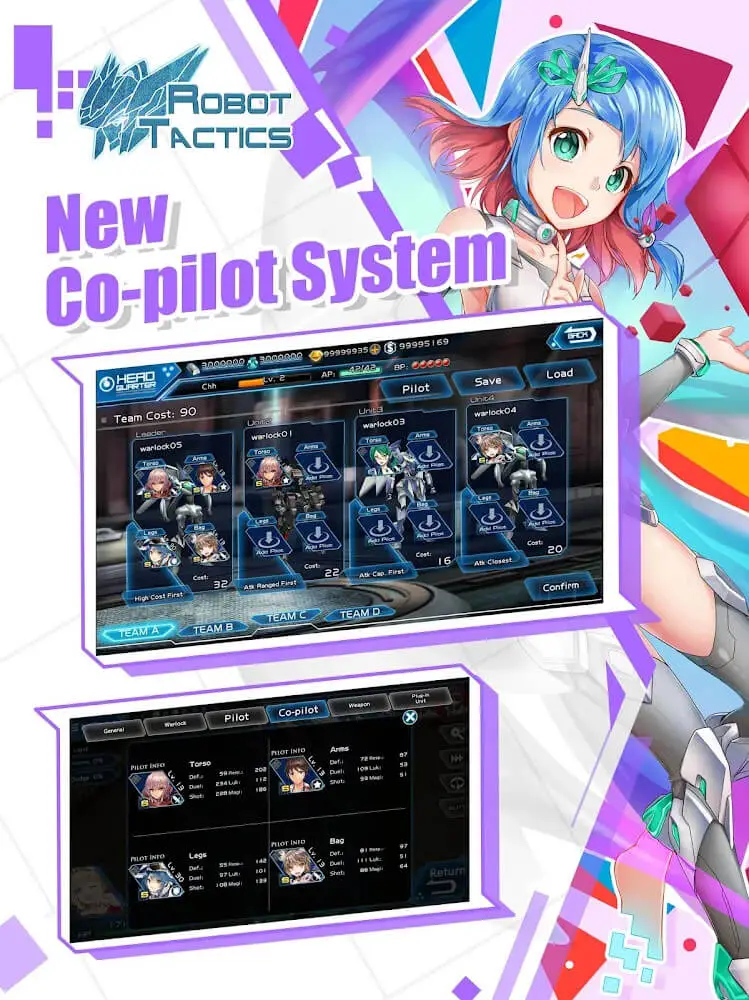 Screenshot of the Robot Tactics app