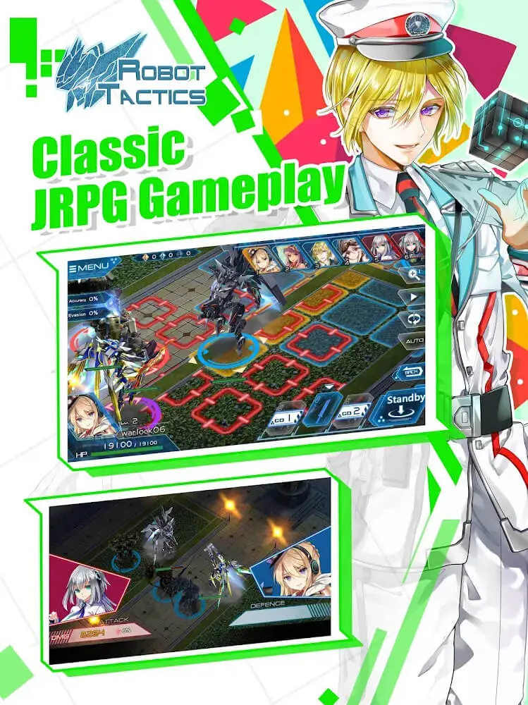 Screenshot of the Robot Tactics app