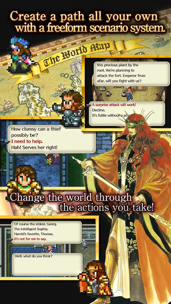 Screenshot of the Romancing SaGa 2 app