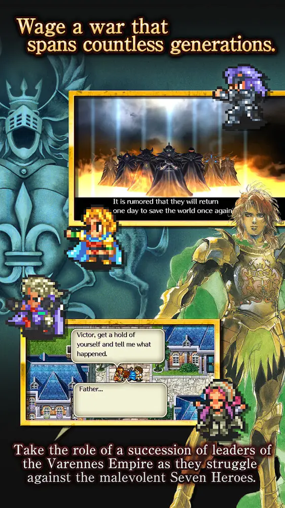 Screenshot of the Romancing SaGa 2 app