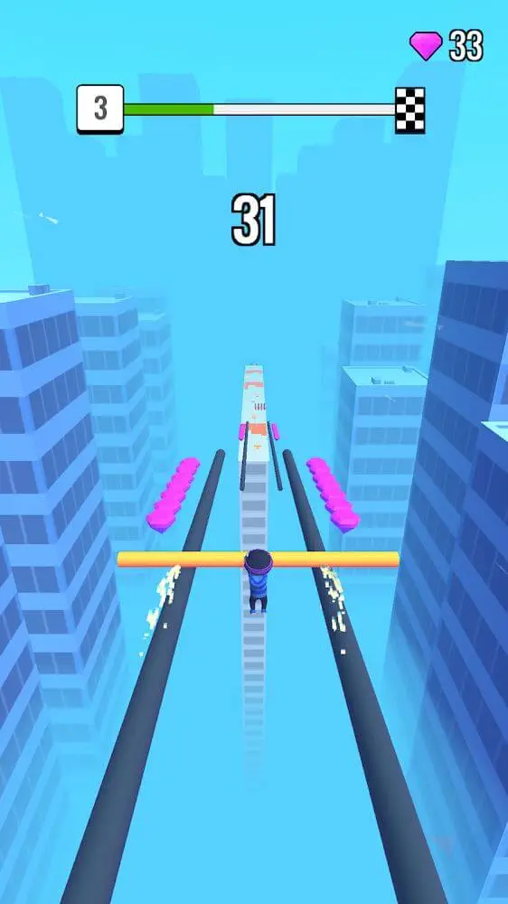 Screenshot of the Roof Rails app