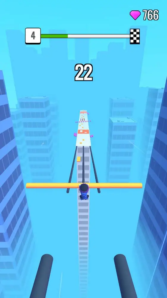 Screenshot of the Roof Rails app