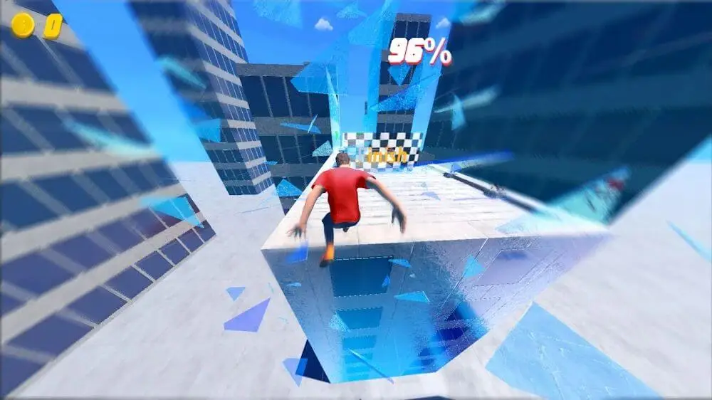 Screenshot of the Rooftop Run game