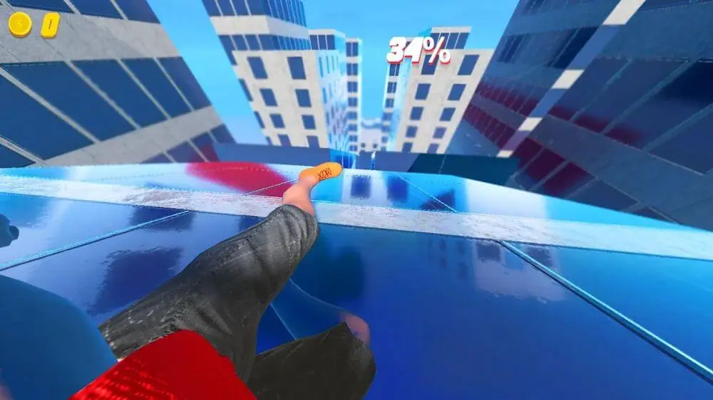 Screenshot of the Rooftop Run game